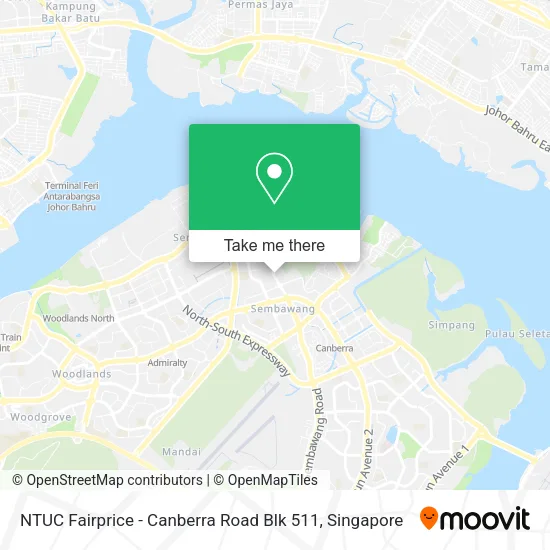 NTUC Fairprice - Canberra Road Blk 511 map