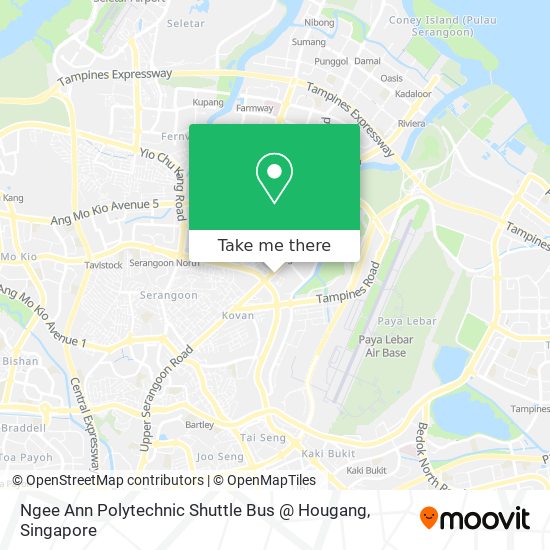 Ngee Ann Polytechnic Shuttle Bus @ Hougang map