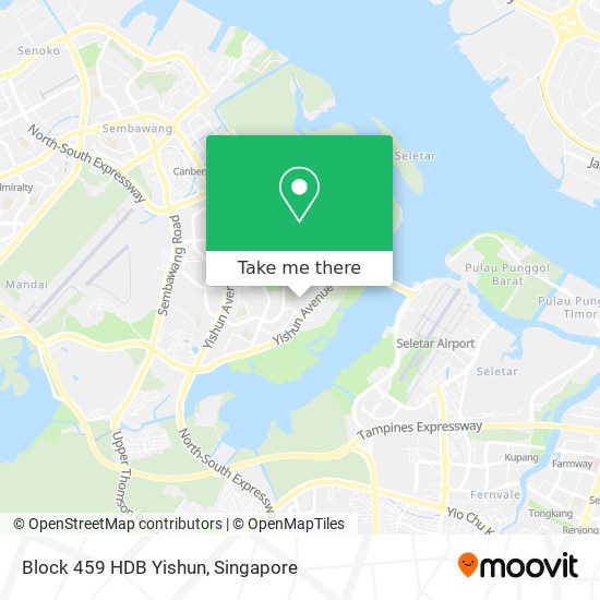 Block 459 HDB Yishun map