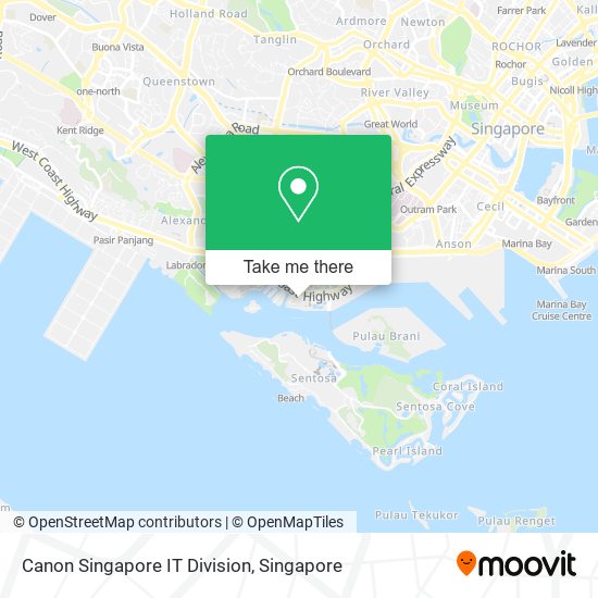 Canon Singapore IT Division map