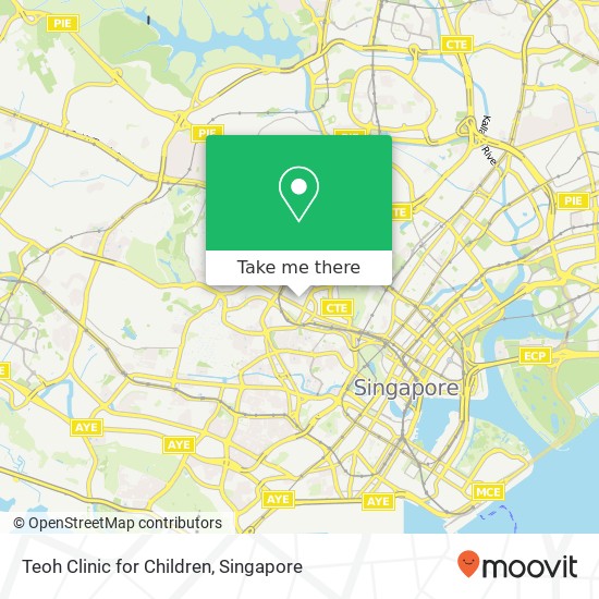 Teoh Clinic for Children map