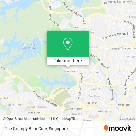 The Grumpy Bear Cafe map