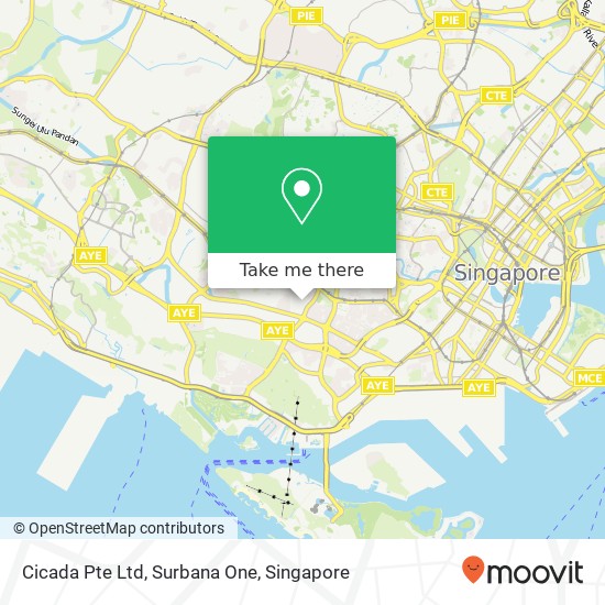 Cicada Pte Ltd, Surbana One地图