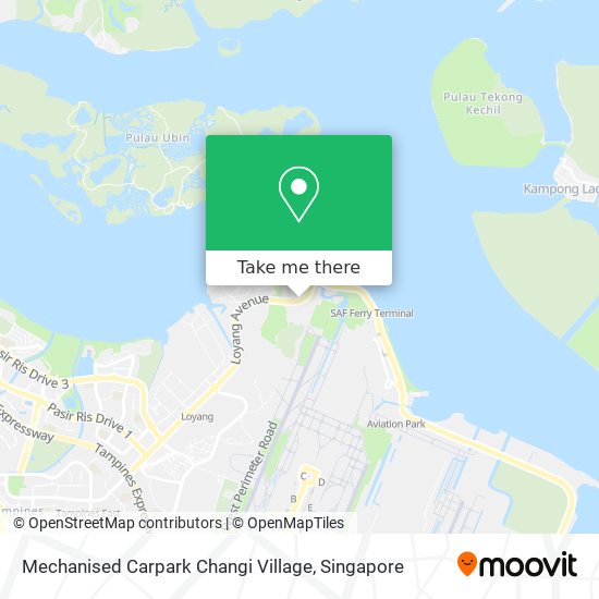 Mechanised Carpark Changi Village map