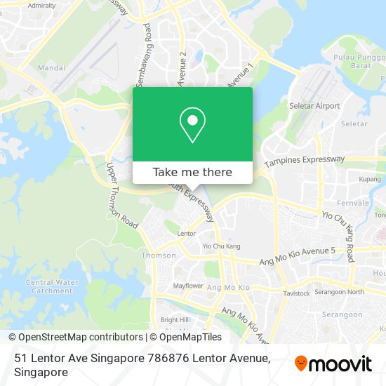 51 Lentor Ave Singapore 786876 Lentor Avenue地图