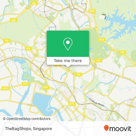 TheBagShops map