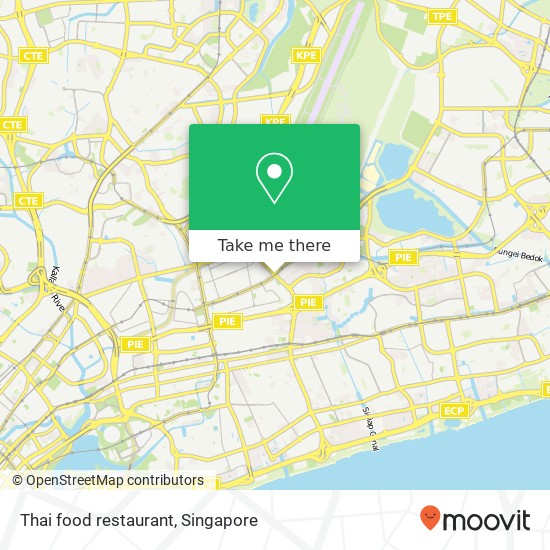 Thai food restaurant map