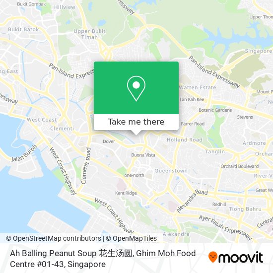 Ah Balling Peanut Soup 花生汤圆, Ghim Moh Food Centre #01-43 map