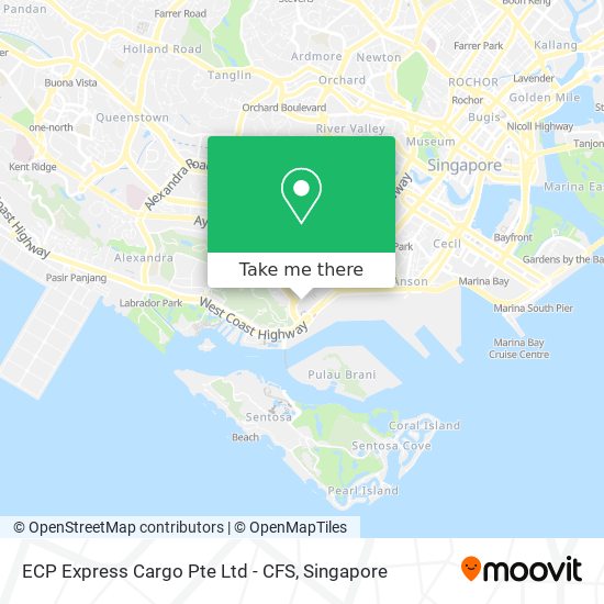 ECP Express Cargo Pte Ltd - CFS地图