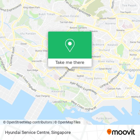 Hyundai Service Centre map
