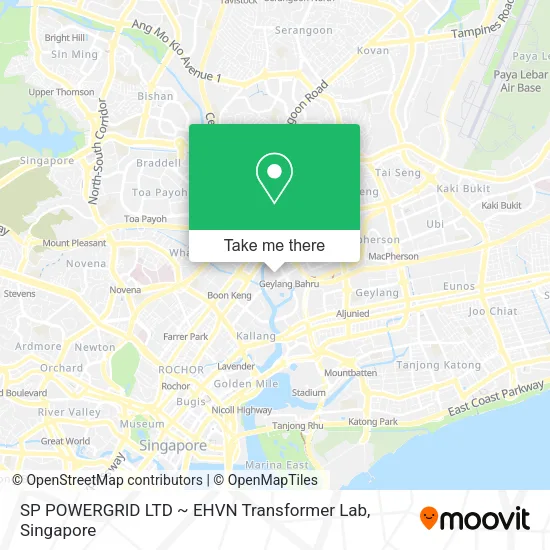 SP POWERGRID LTD ~ EHVN Transformer Lab map