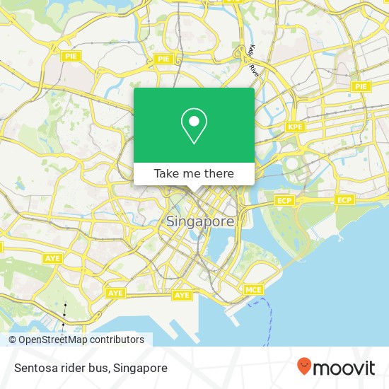 Sentosa rider bus map