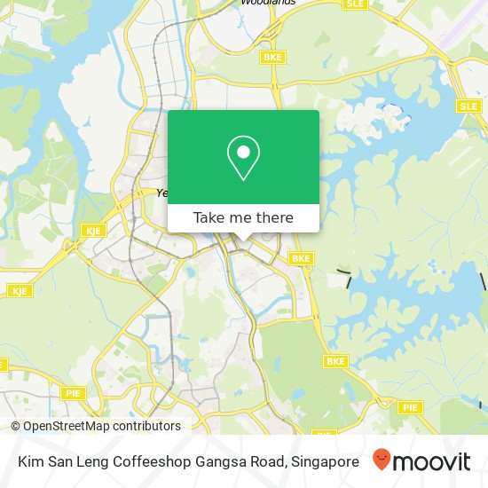Kim San Leng Coffeeshop Gangsa Road map