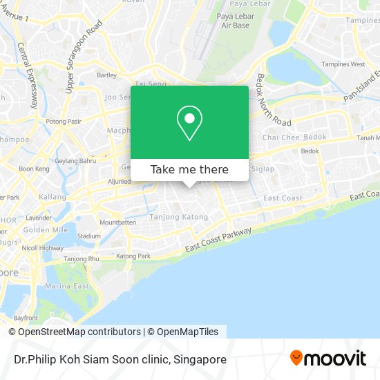 Dr.Philip Koh Siam Soon clinic map