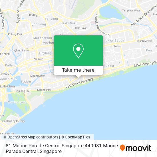 81 Marine Parade Central Singapore 440081 Marine Parade Central地图