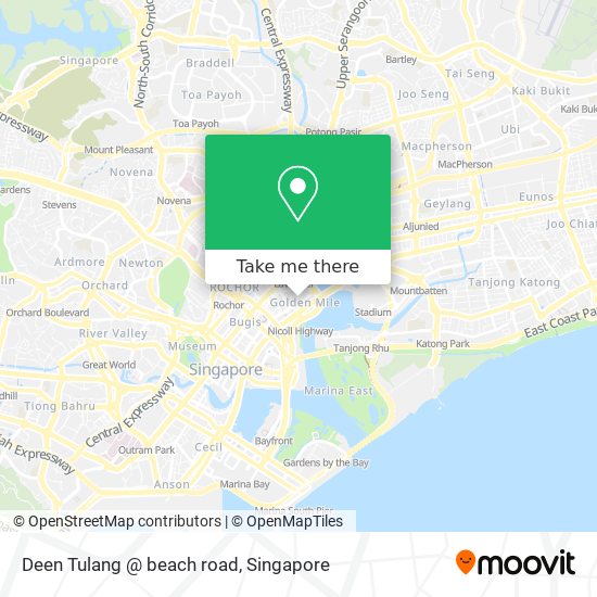 Deen Tulang @ beach road map