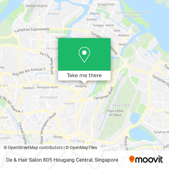 De & Hair Salon 805 Hougang Central map