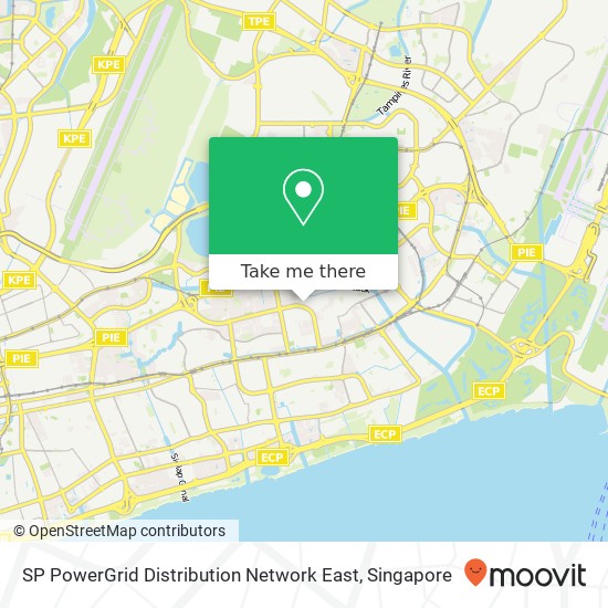 SP PowerGrid Distribution Network East map