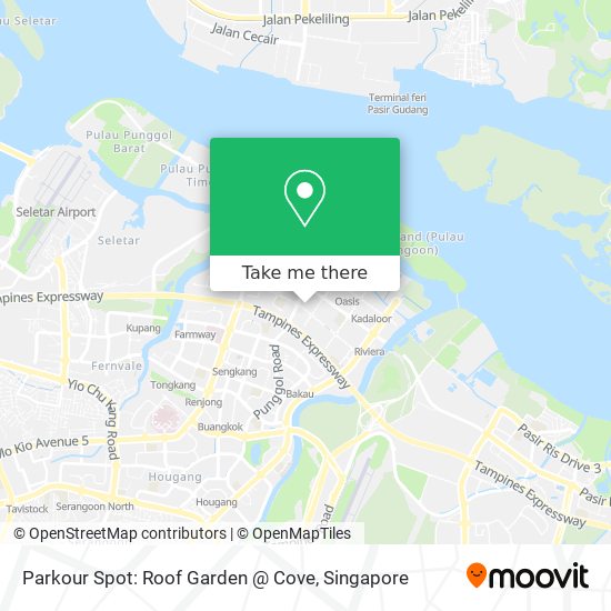 Parkour Spot: Roof Garden @ Cove map