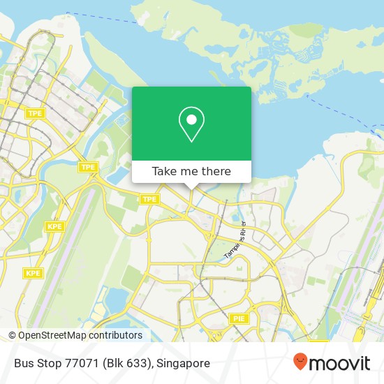 Bus Stop 77071 (Blk 633) map