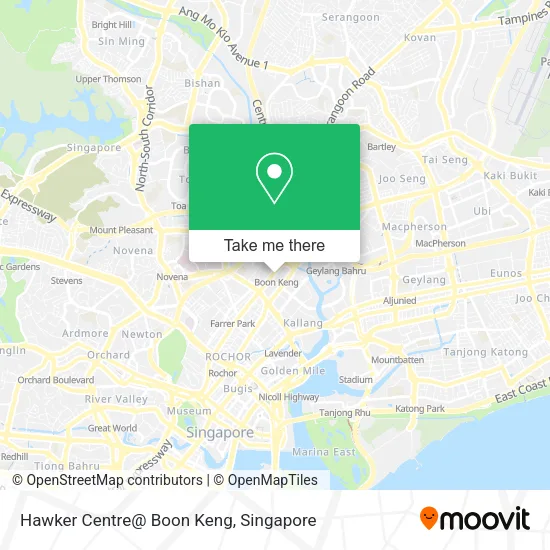 Hawker Centre@ Boon Keng map