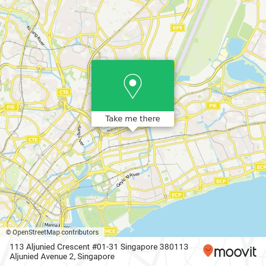 113 Aljunied Crescent #01-31 Singapore 380113 Aljunied Avenue 2 map