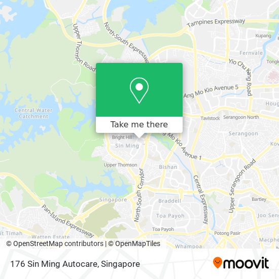 176 Sin Ming Autocare map