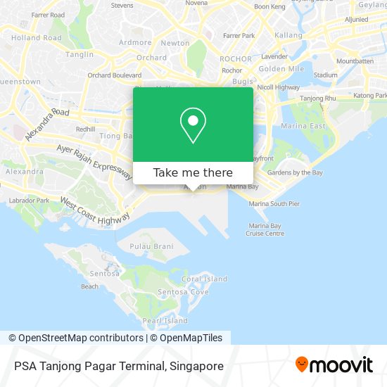 PSA Tanjong Pagar Terminal地图