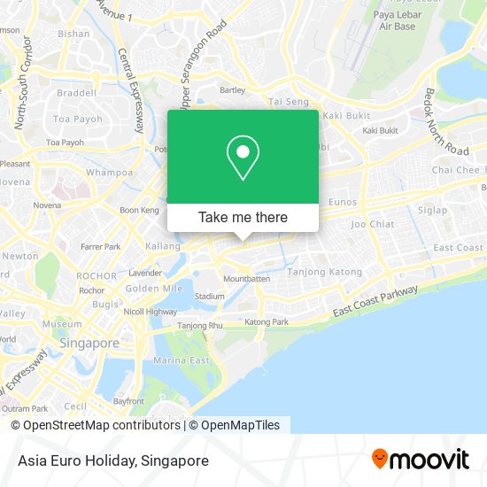 Asia Euro Holiday map