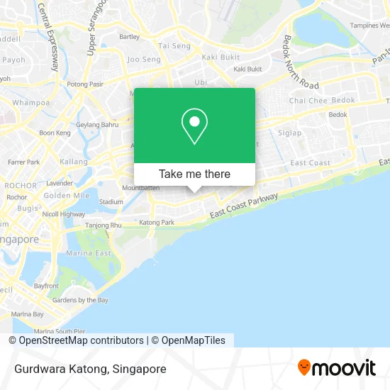 Gurdwara Katong map