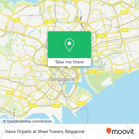 Oasis Organic at Shaw Towers map