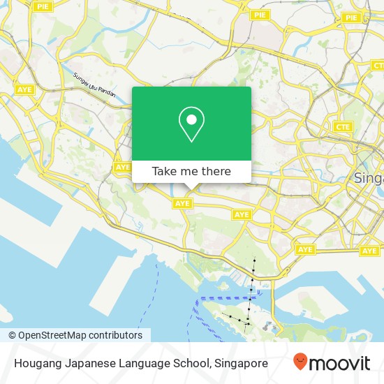 Hougang Japanese Language School map