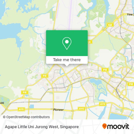 Agape Little Uni Jurong West map