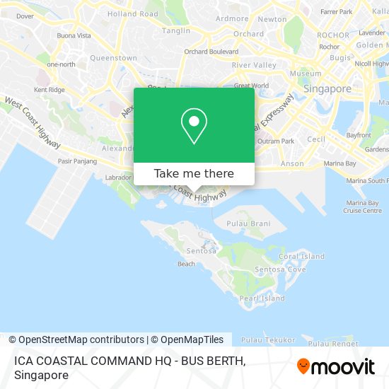 ICA COASTAL COMMAND HQ - BUS BERTH map