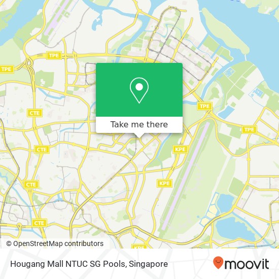 Hougang Mall NTUC SG Pools地图