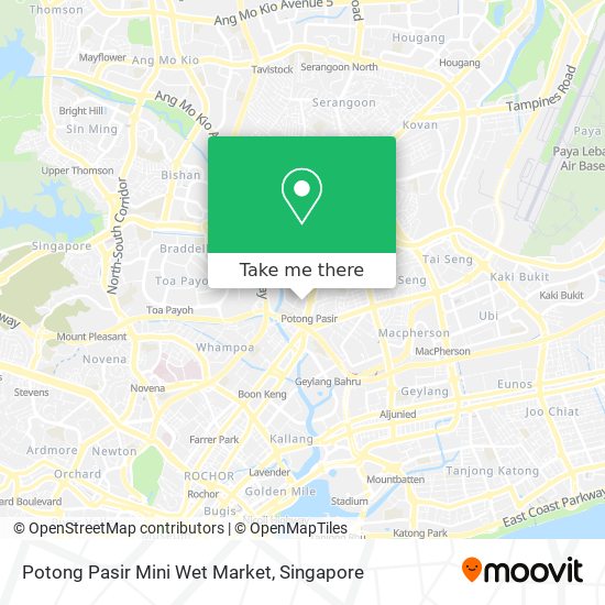 Potong Pasir Mini Wet Market map