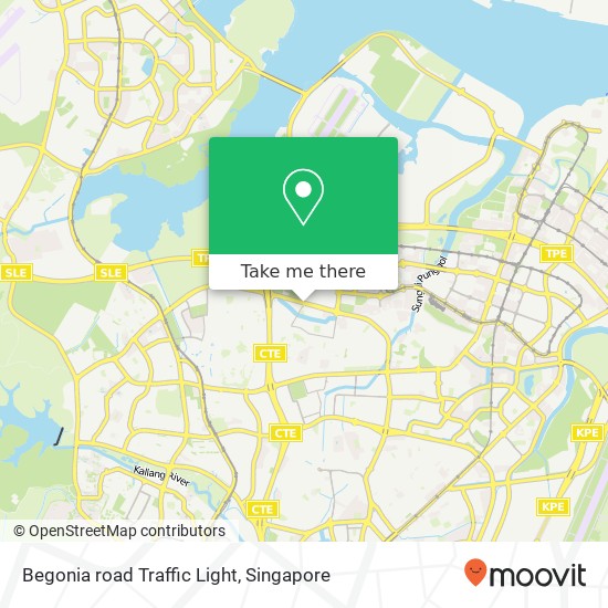 Begonia road Traffic Light map