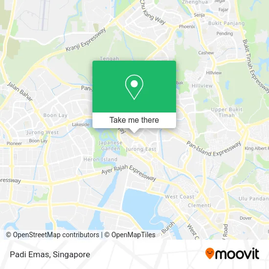 Padi Emas map
