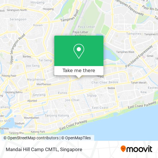Mandai Hill Camp CMTL map
