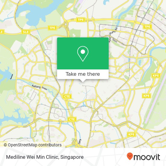 Mediline Wei Min Clinic map