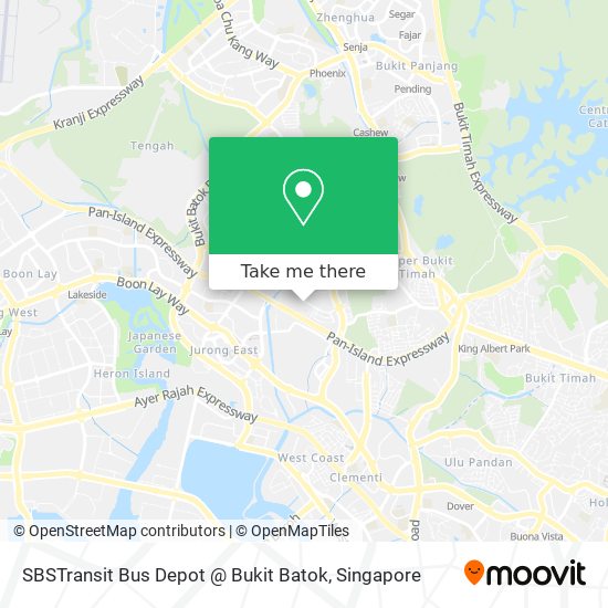 SBSTransit Bus Depot @ Bukit Batok map