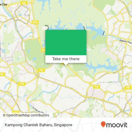 Kampong Chantek Baharu map