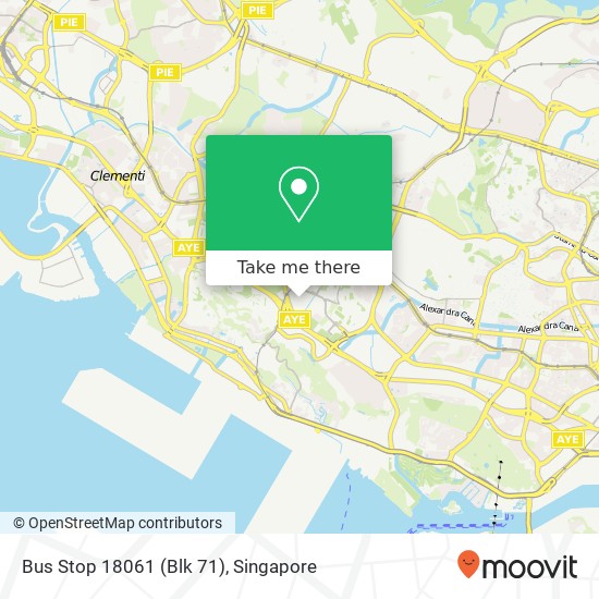 Bus Stop 18061 (Blk 71) map