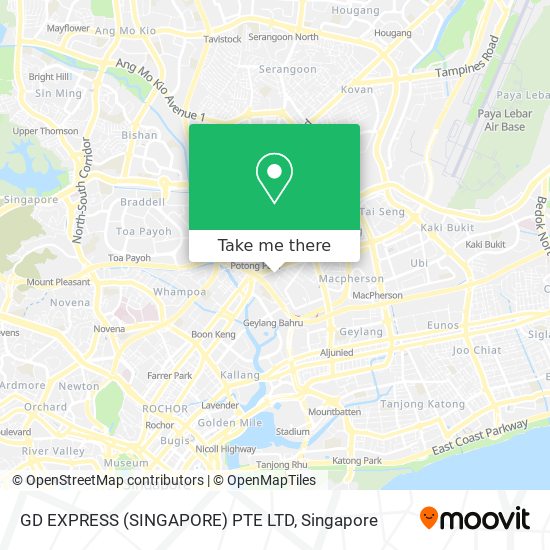 GD EXPRESS (SINGAPORE) PTE LTD map