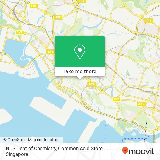 NUS Dept of Chemistry, Common Acid Store map