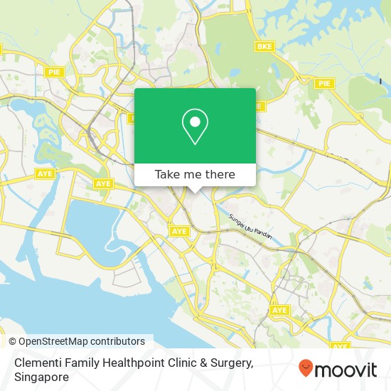 Clementi Family Healthpoint Clinic & Surgery map