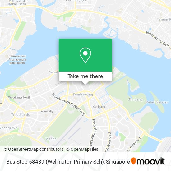 Bus Stop 58489 (Wellington Primary Sch) map