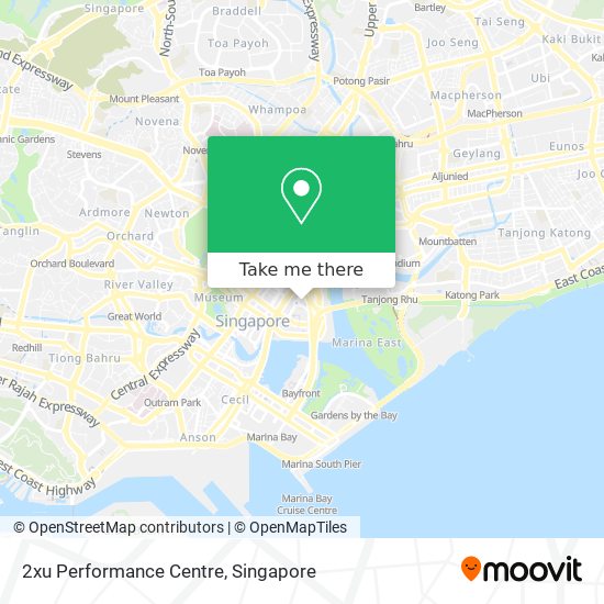 2xu Performance Centre map