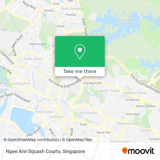 Ngee Ann Squash Courts map