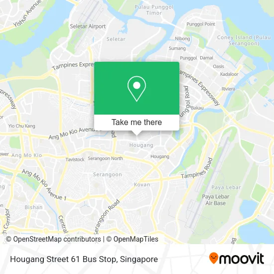 Hougang Street 61 Bus Stop地图